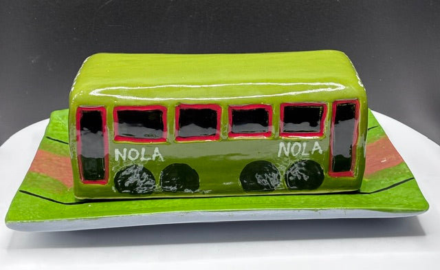 Uptown Streetcar Butter Dish- UT23