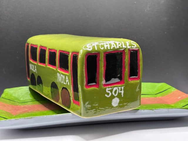 Uptown Streetcar Butter Dish- UT23